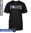 Apparel S / Black Personalized Shirt - Police - Patterned - Standard T-shirt