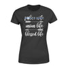 Apparel XS / Black Personalized Shirt - Police Wife - Mom Life - Standard Women's T-shirt - DSAPP