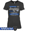 Apparel XS / Black Personalized Shirt - Police Wife - Sunshine Mixed With Hurricane - DSAPP
