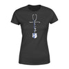 Apparel XS / Black Personalized Shirt - Police x Nurse - Faith In Cross Shape Stethoscope - Standard Women's T-shirt -DSAPP