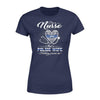 Apparel XS / Navy Personalized Shirt - Police x Nurse - Police Wife - Nothing Scares Me - Standard Women's T-shirt