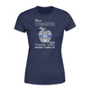 Apparel XS / Navy Personalized Shirt - Police x Teacher - Police Wife - Nothing Scares Me - Standard Women's T-shirt