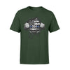 Apparel S / Forest Personalized Shirt - Police x Teacher - Tearing - Thin Blue Line Flag And Apple - Standard T-shirt