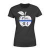 Apparel XS / Black Personalized Shirt - Police x Teacher - Thin Blue Line Apple Mrs - Standard Women's T-shirt - DSAPP