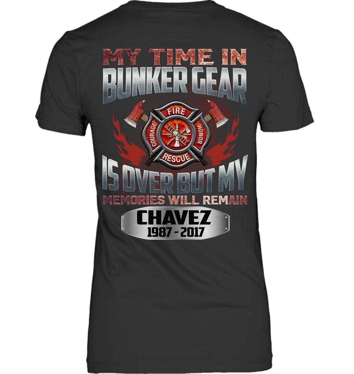 Apparel Personalized Shirt - Retired Firefighter - DSAPP