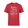 Apparel S / Red Personalized Shirt -  Rockin The Nurse And Police Wife Life - Standard T-shirt- DSAPP