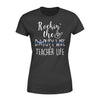 Apparel XS / Black Personalized Shirt - Rockin The Teacher And Deputy Wife Life - Standard Women's T-shirt - DSAPP