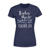 Apparel XS / Navy Personalized Shirt - Rockin The Teacher And Deputy Wife Life - Standard Women's T-shirt - DSAPP