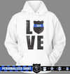 Apparel S / White Personalized Shirt - Scartched Love Police Badge - DSAPP