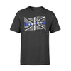 Apparel S / Black Personalized Shirt - Scratched Distressed Flag - UK Police - Standard T-shirt