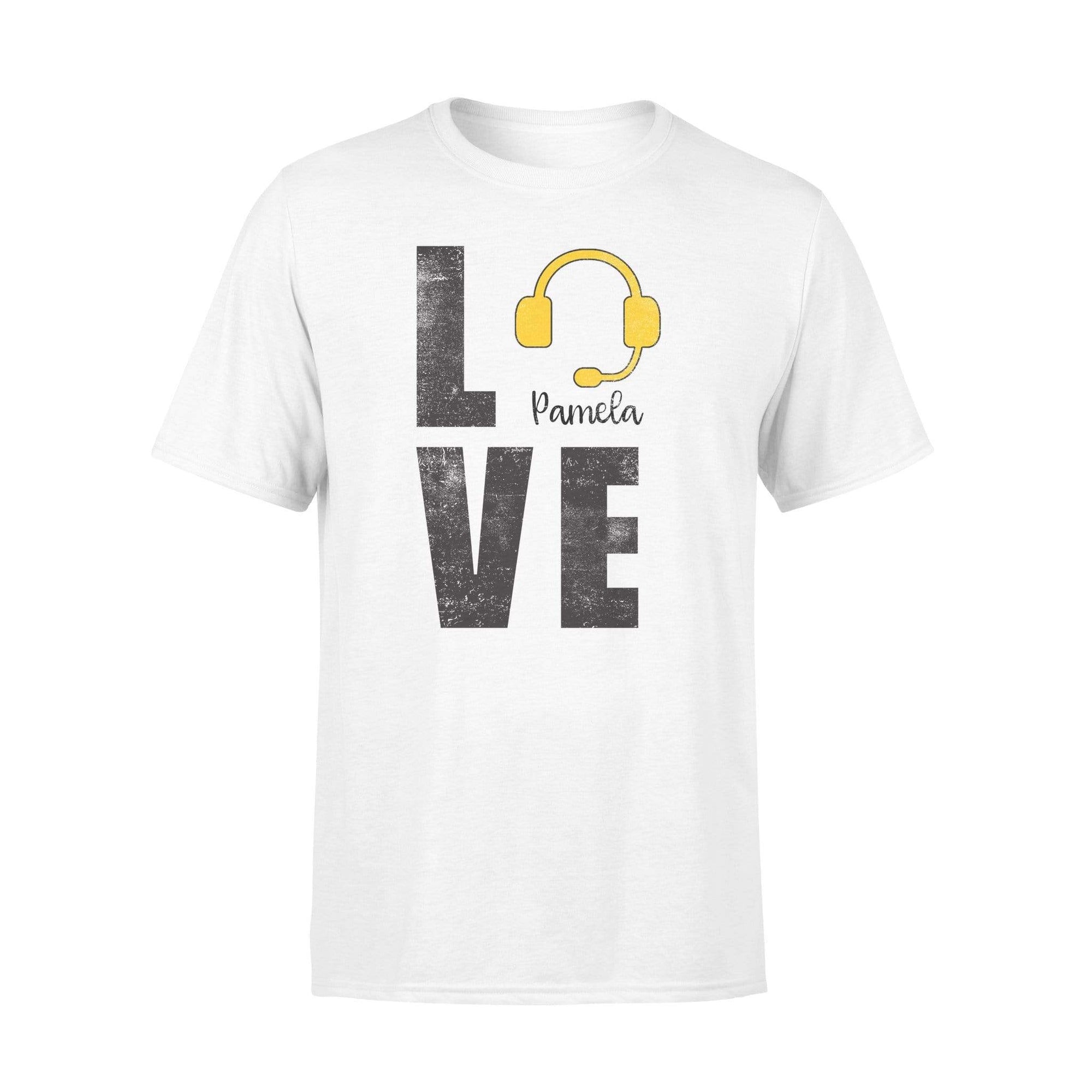 Apparel S / White Personalized Shirt - Scratched Love Dispatcher - DSAPP