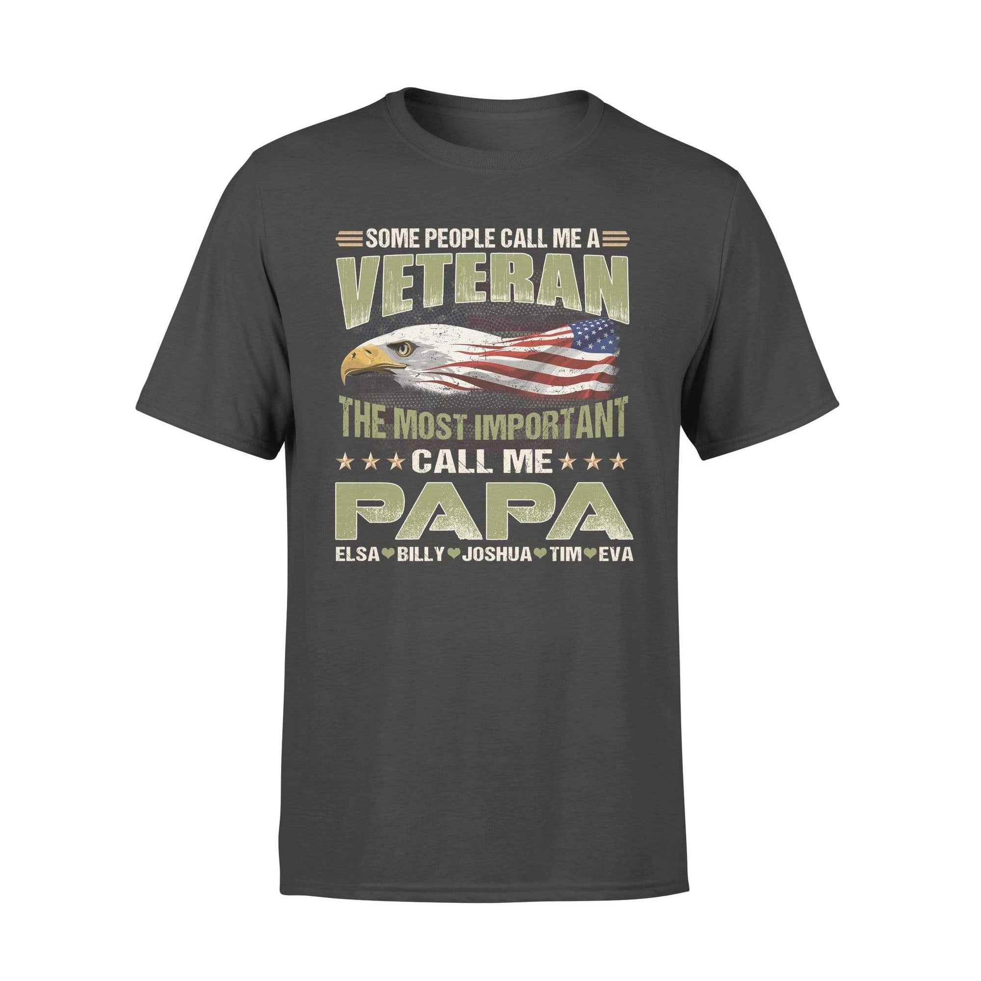 Apparel S / Black Personalized Shirt - Some People Call Me Veteran - Standard T-shirt - DSAPP