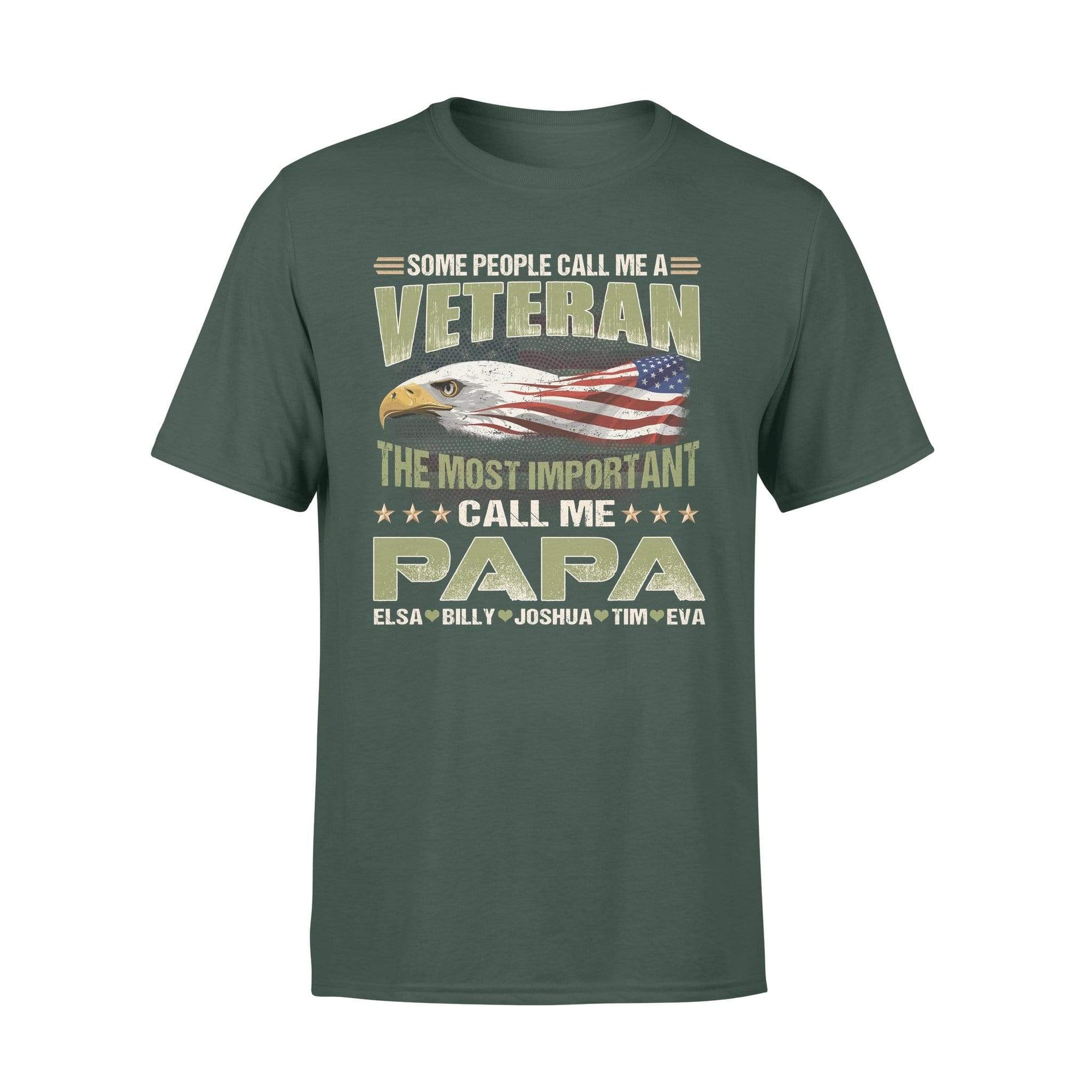Apparel S / Forest Personalized Shirt - Some People Call Me Veteran - Standard T-shirt - DSAPP