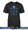 Apparel S / Black Personalized Shirt - Stacked Love Arrow - Police - DSAPP