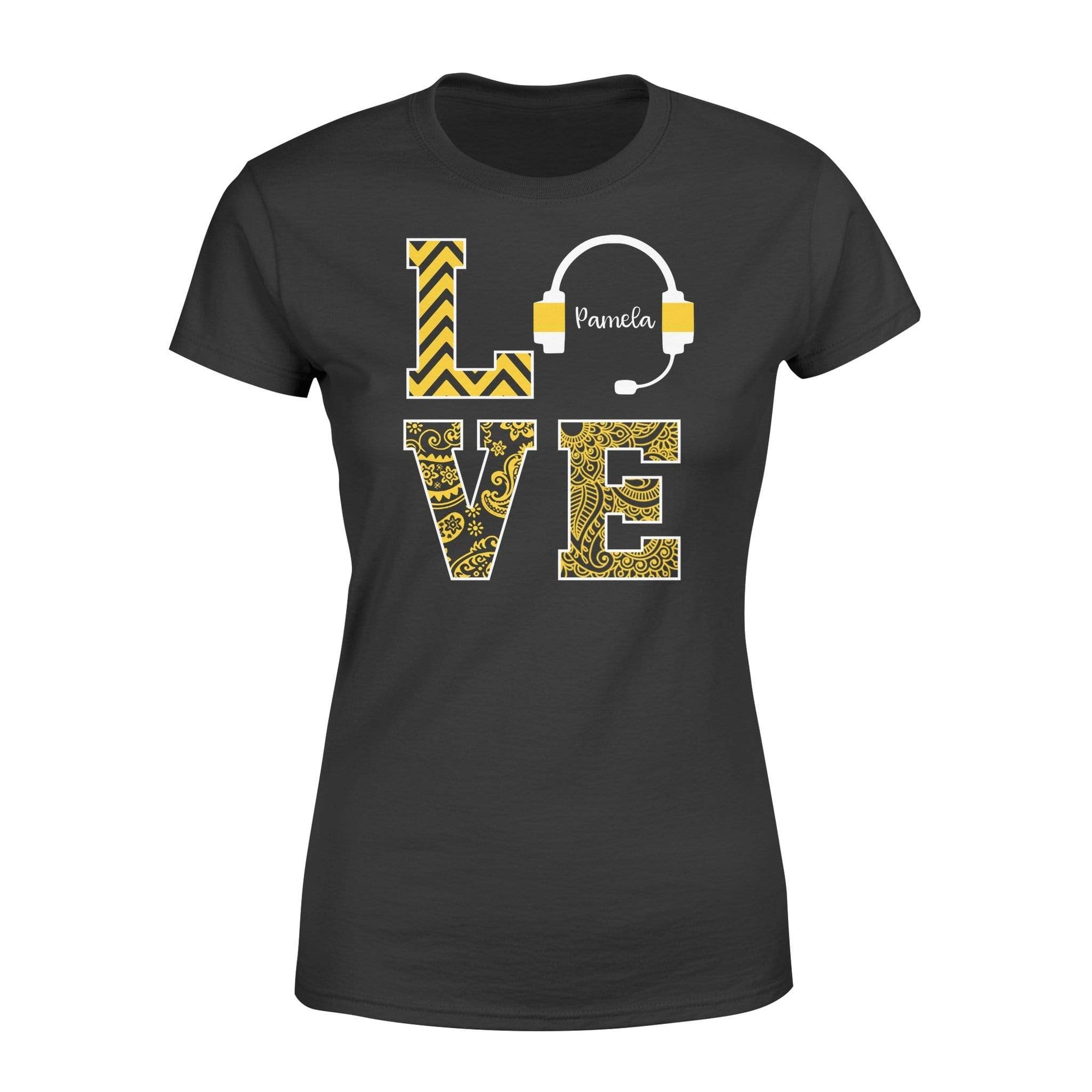 Apparel XS / Black Personalized Shirt - Stacked Love - Dispatcher - DSAPP