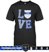 Apparel S / Black Personalized Shirt - Stacked Love - Police Badge - Checkered Pattern Shirt - DSAPP