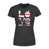 Apparel XS / Black Personalized Shirt - Stacked Love - Teacher and Firefighter - DSAPP