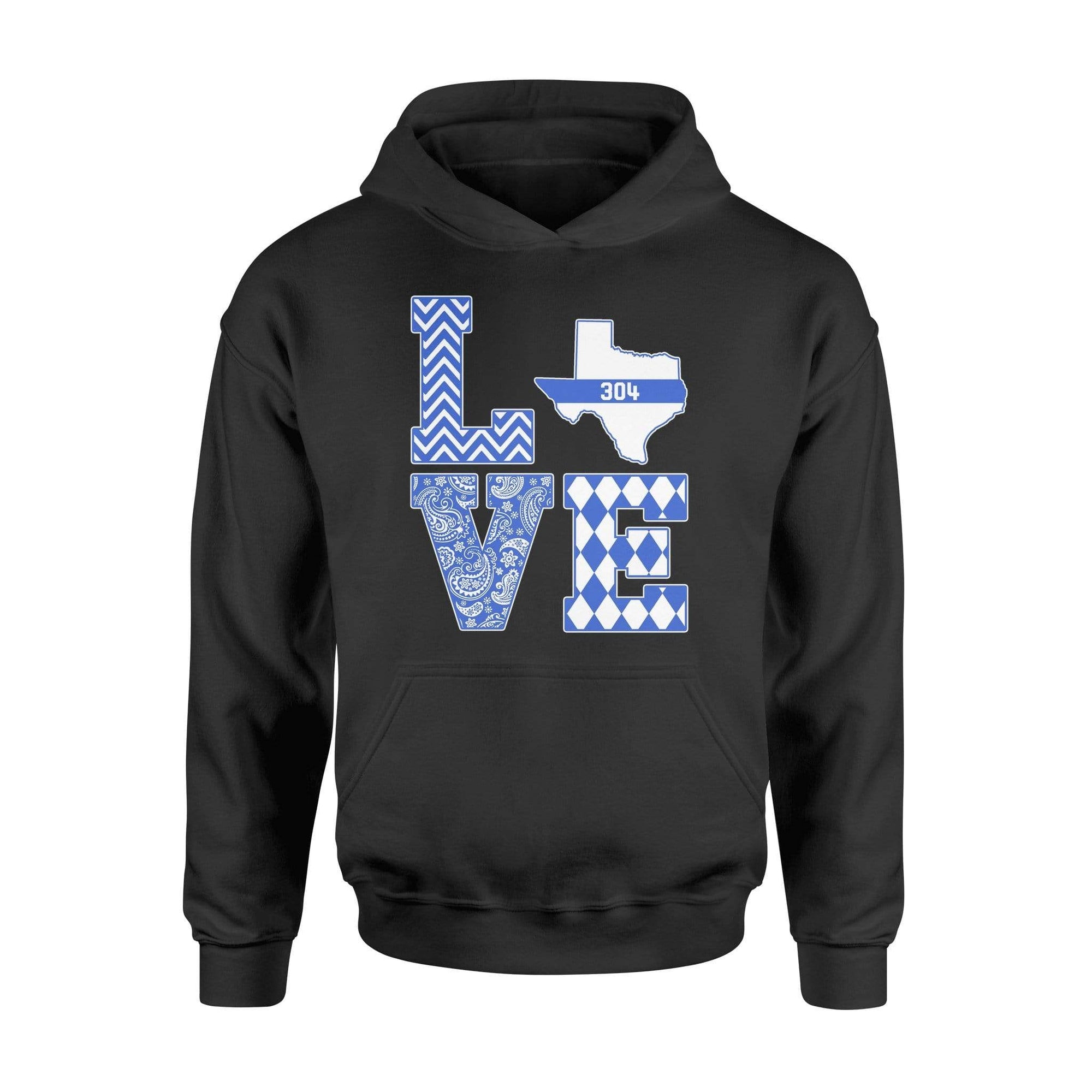 Apparel S / Black Personalized Shirt - Stacked Love - Thin Blue Line State - DSAPP