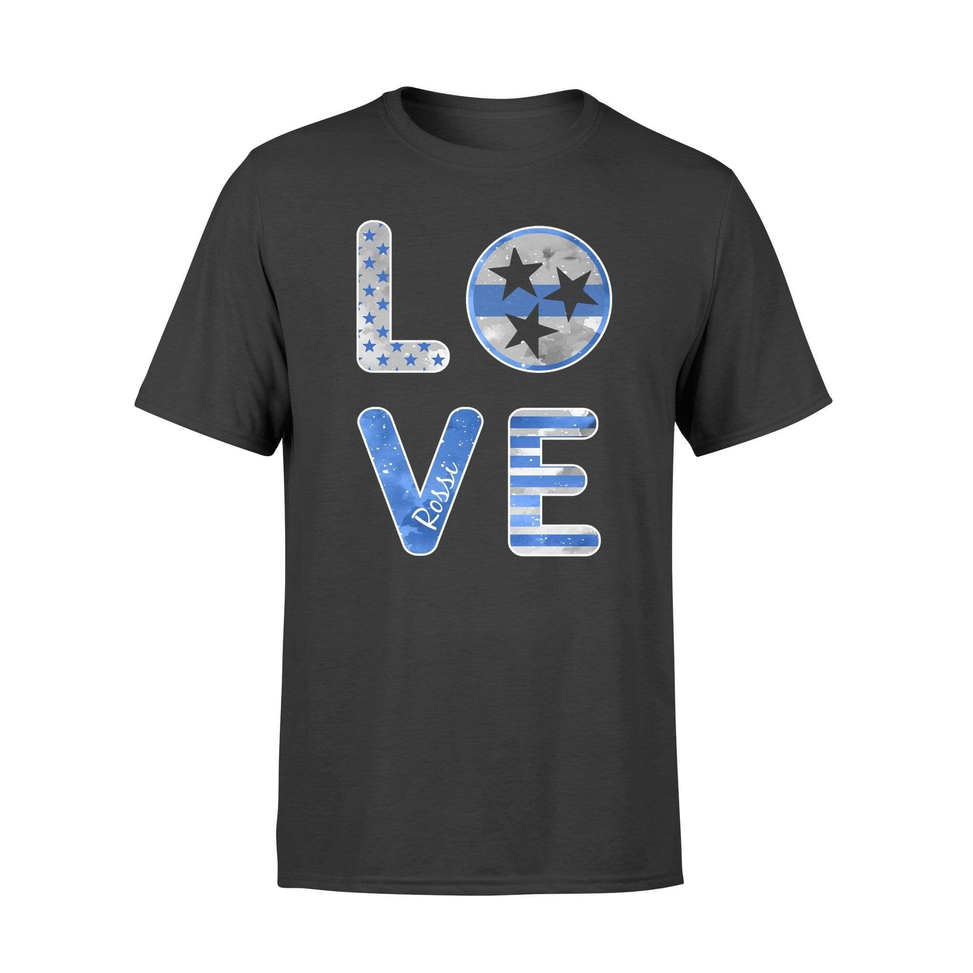 Apparel S / Black Personalized Shirt - Stacked Love - Tristar - Thin Blue Line - DSAPP