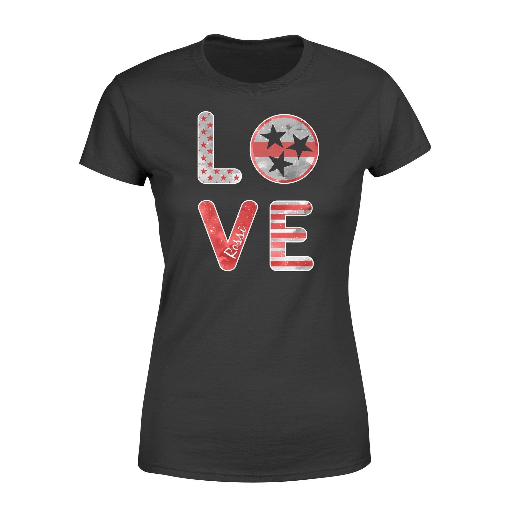 Apparel XS / Black Personalized Shirt - Stacked Love - Tristar - Thin Red Line - DSAPP