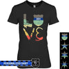 Apparel XS / Black Personalized Shirt - Stacked Love Vintage Graphic - Police - DSAPP