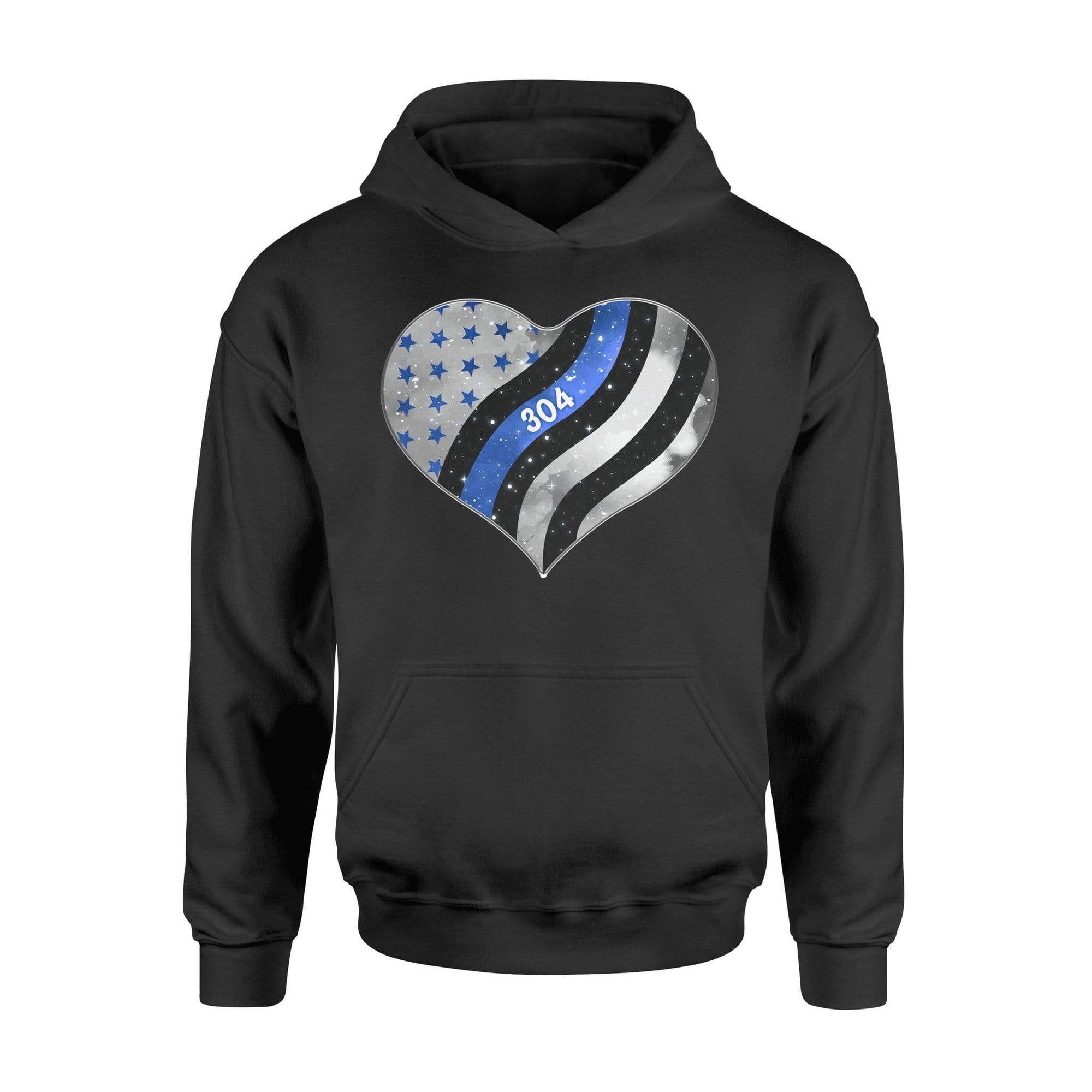 Apparel S / Black Personalized Shirt - Stars And Stripes Flag Heart - DSAPP