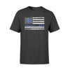 Apparel S / Black Personalized Shirt - State Map Nation Flag - Police - DSAPP