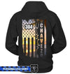 Apparel S / Black Personalized Shirt - Sunset Flag Name - Nurse x Police - DSAPP