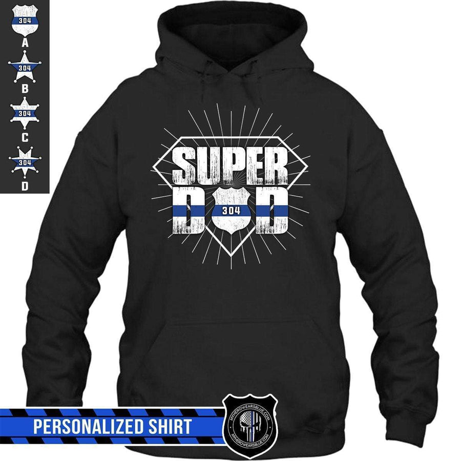 Apparel S / Black Personalized Shirt - Super Dad - DSAPP