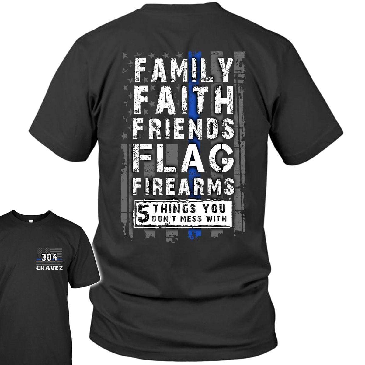Apparel Personalized Shirt - TBL - 5 Things Dont Mess - Standard T-shirt - DSAPP