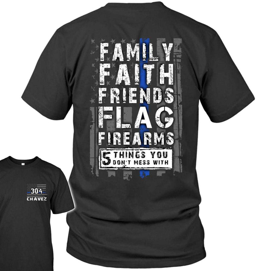 Apparel Personalized Shirt - TBL - 5 Things Dont Mess - Standard T-shirt - DSAPP