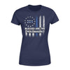 Apparel XS / Navy Personalized Shirt - TBL - Blessed Are The Peacemakers - Circle Star Flag - Standard Women’s T-shirt - DSAPP