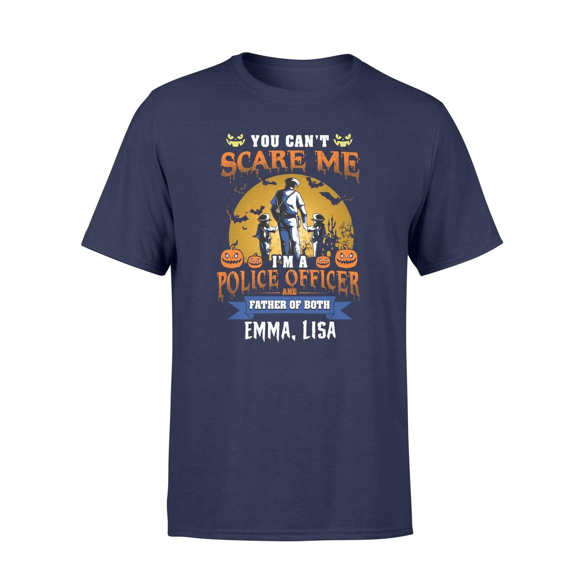 Apparel S / Navy Personalized Shirt - TBL - Cant Scare Me I'm A Police Officer - Standard T-shirt - DSAPP