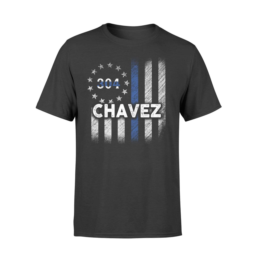 Apparel S / Black Personalized Shirt - TBL - Circle Star Flag And Name - Standard T-shirt - DSAPP
