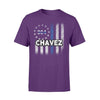 Apparel S / Purple Personalized Shirt - TBL - Circle Star Flag And Name - Standard T-shirt - DSAPP