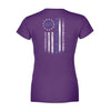 Apparel XS / Purple Personalized Shirt - TBL Circle Star - Police Mom - Standard Women's T-shirt - DSAPP