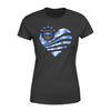Apparel XS / Black Personalized Shirt - TBL Daisy Flag Heart - Standard Women’s T-shirt - DSAPP