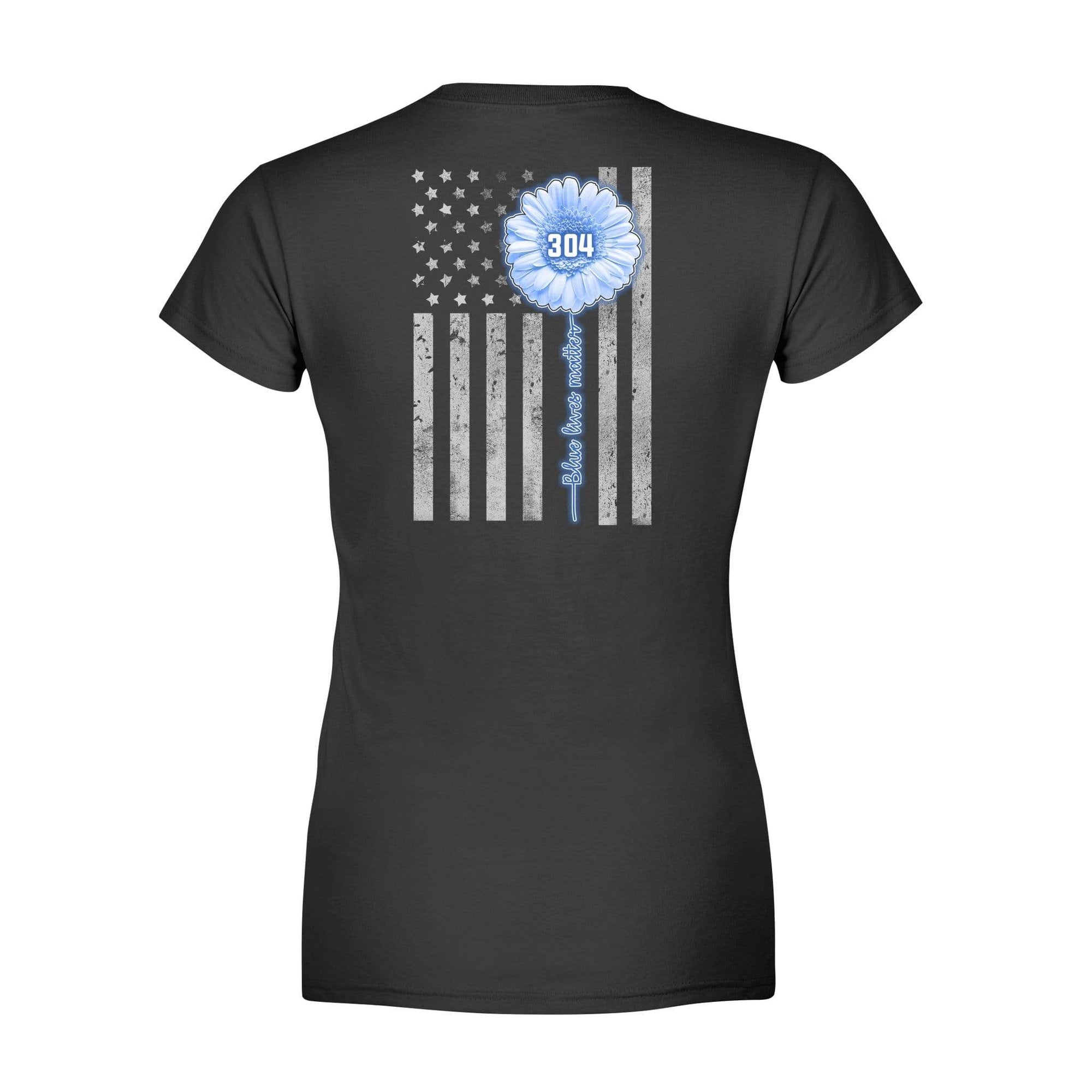 Apparel XS / Black Personalized Shirt-TBL- Daisy Flag Shirt - Standard Women’s T-shirt - DSAPP
