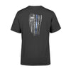 Apparel S / Black Personalized Shirt - TBL - Distressed Cross Flag Shirt - Standard T-shirt - DSAPP