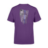 Apparel S / Purple Personalized Shirt - TBL - Distressed Cross Flag Shirt - Standard T-shirt - DSAPP