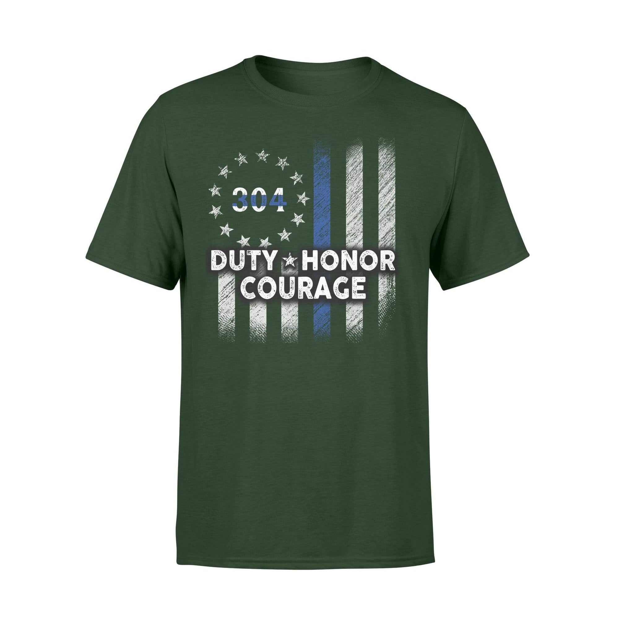Apparel S / Forest Personalized Shirt - TBL - Duty Honor Courage - Circle Star Flag - Standard T-shirt - DSAPP