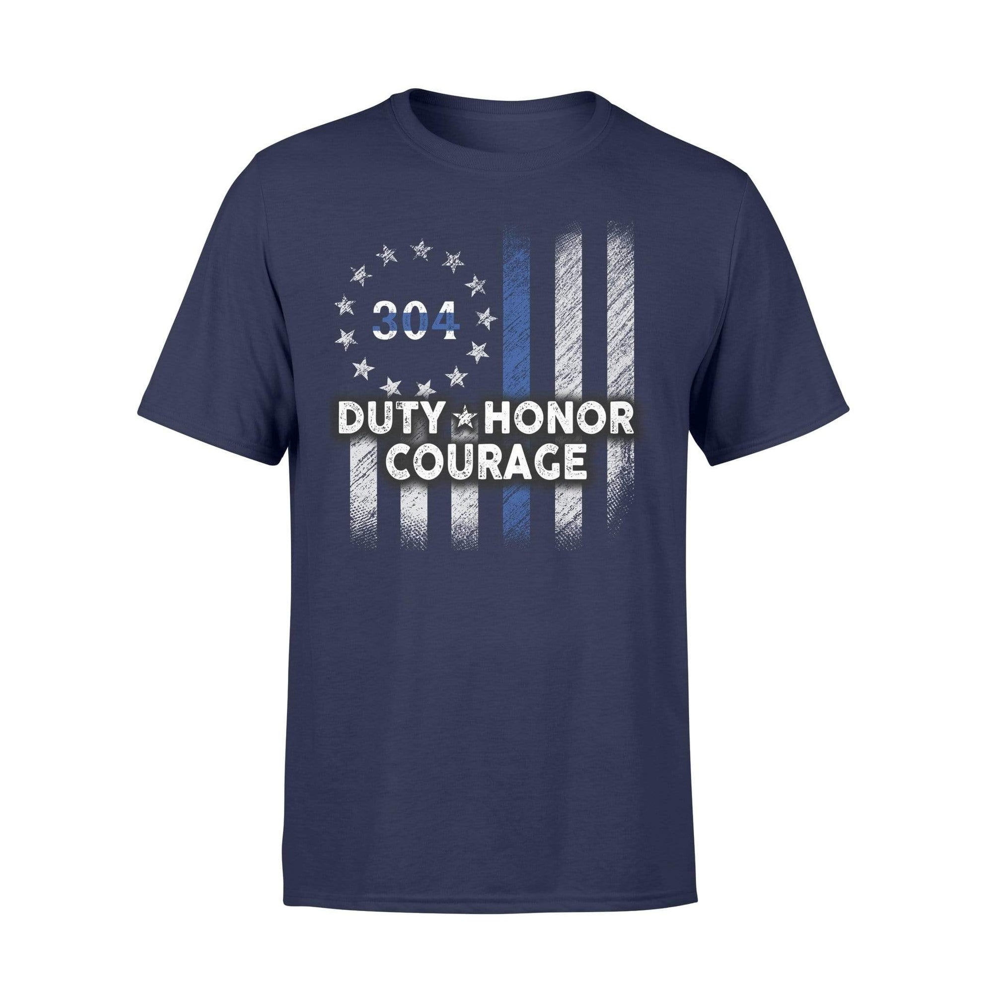 Apparel S / Navy Personalized Shirt - TBL - Duty Honor Courage - Circle Star Flag - Standard T-shirt - DSAPP