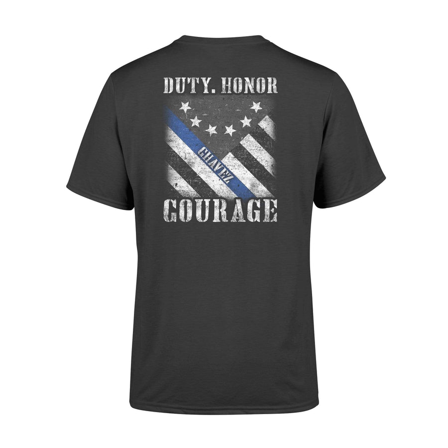 Apparel S / Black Personalized Shirt - TBL - Duty Honor Courage Shirt - Standard T-shirt - DSAPP