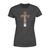 Apparel XS / Black Personalized Shirt - TBL - Faith In Cross Shape Leopard - Standard Women's T-shirt - DSAPP