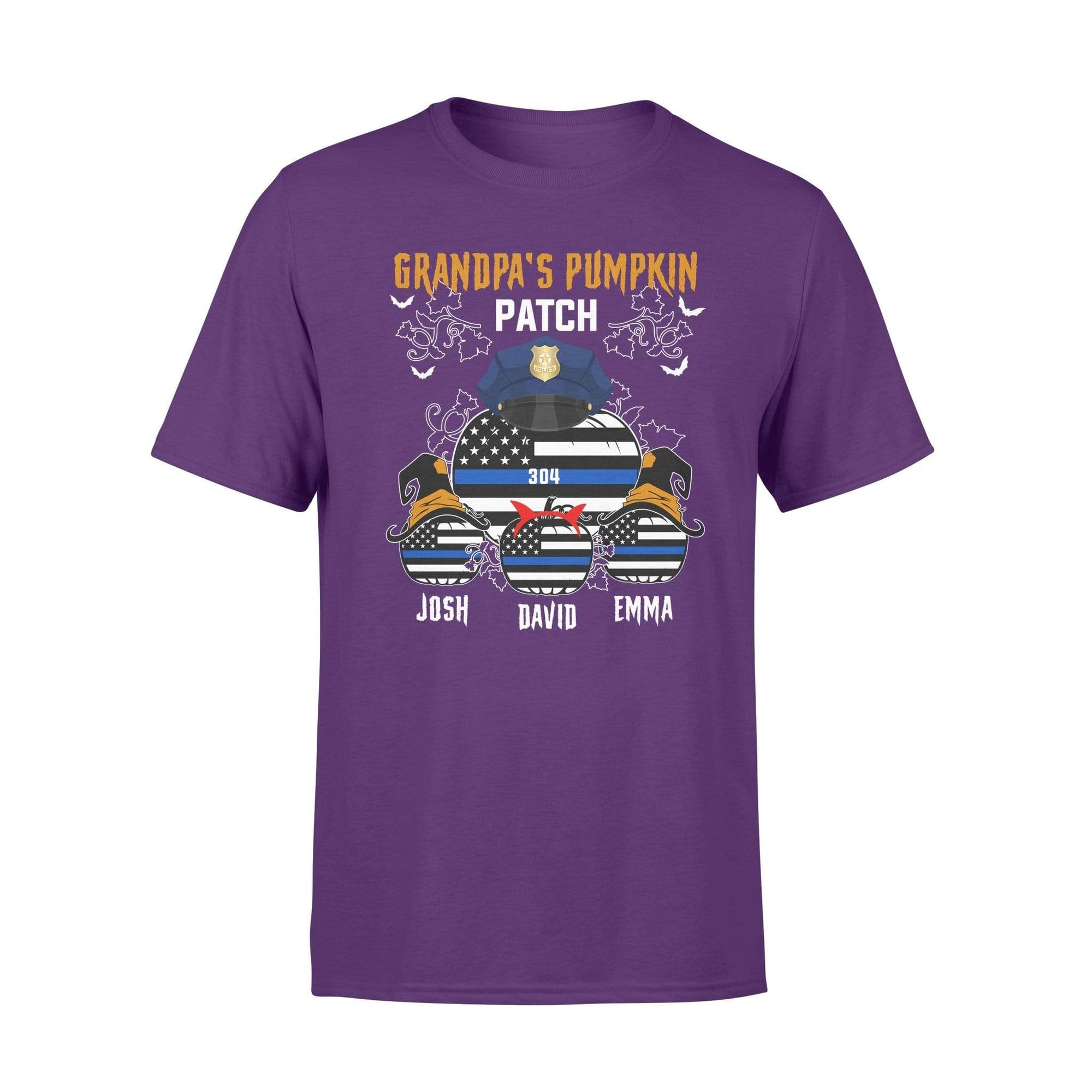 Apparel S / Purple Personalized Shirt - TBL - Grandpa Little Pumpkins - Standard T-shirt - DSAPP