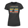 Apparel XS / Black Personalized Shirt - TBL - Happy K9 Dogs Retro  - Standard Women's T-shirt - DSAPP