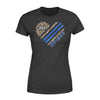 Apparel XS / Black Personalized Shirt - TBL - Heart Leopard Stripes - Standard Women's T-shirt - DSAPP