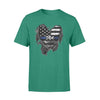 Heart With American Flag Personalized Shirt