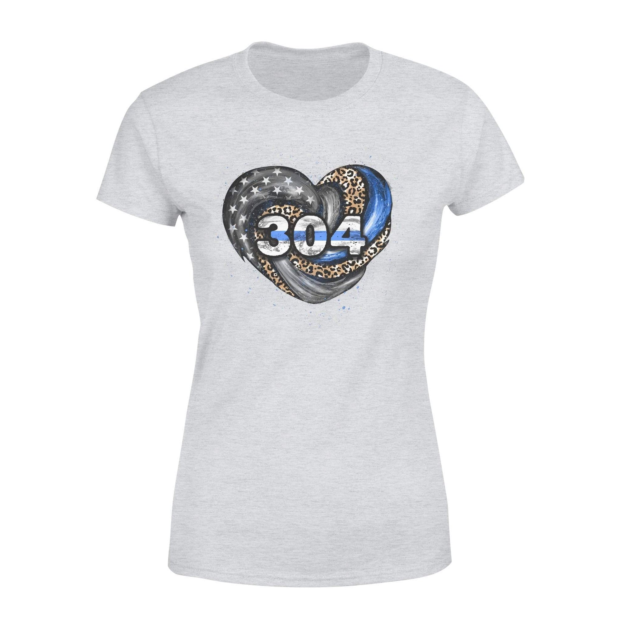 Apparel XS / Heather Grey Personalized Shirt - TBL - Hurricane Leopard Heart - Standard Women’s T-shirt - DSAPP