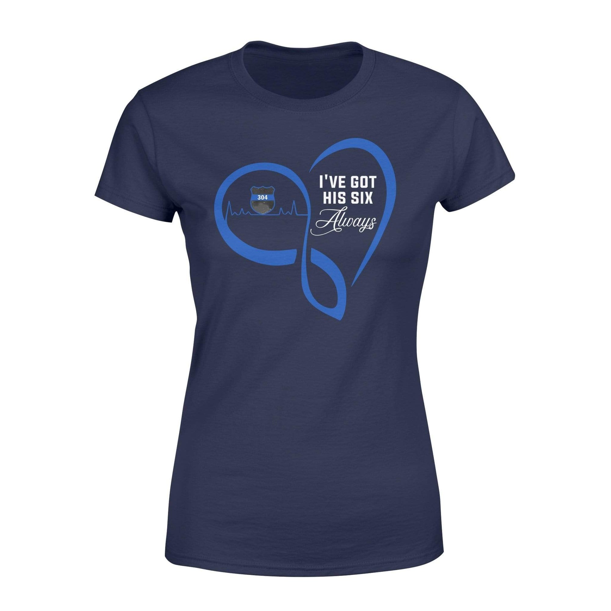 Apparel XS / Navy Personalized Shirt - TBL - Infinity Heart Got His Six - Standard Women’s T-shirt - DSAPP